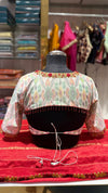 Ikat Contrast Designer Blouse