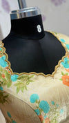 Printed Rawsilk Blouse
