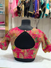 Rani Pink Floral Kalamkari Blouse