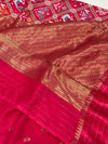 Munga Patola Saree Pink
