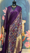 Munga patola saree purple