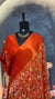 PATOLA Munga silk saree Orange