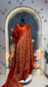 PATOLA Munga silk saree Orange