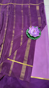Mysore silk saree 120GSM Lavender bentex border