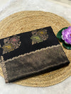 Tussur saree with meenakaari work
