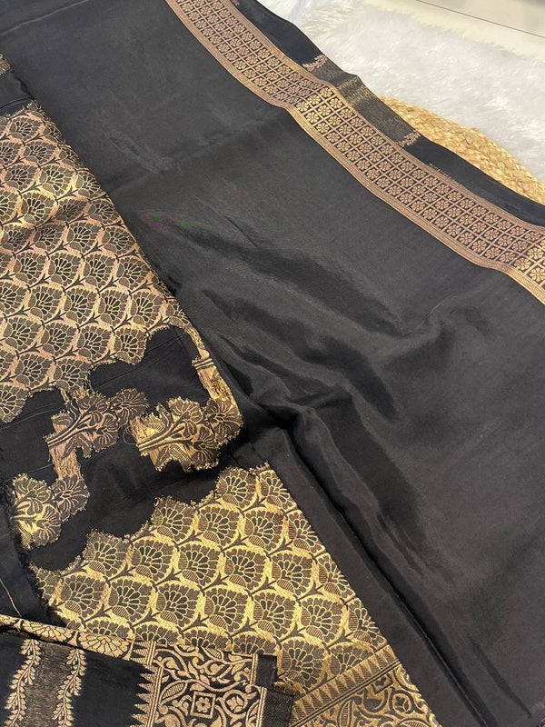 Tussur saree with meenakaari work