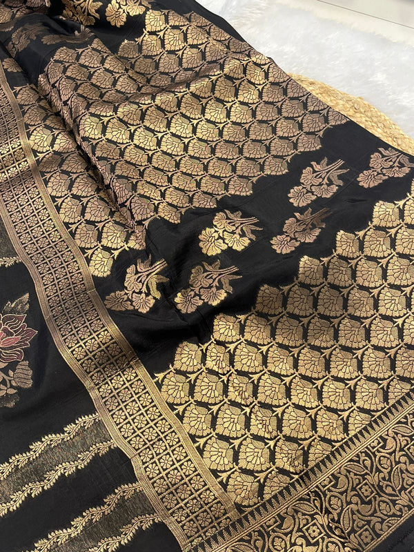 Tussur saree with meenakaari work