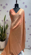 Munga silk Rising border Peach