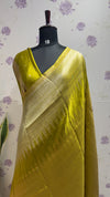 Munga silk Rising border parrot green