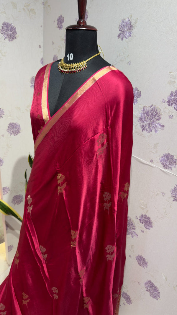 Gaji Modal saree PINK