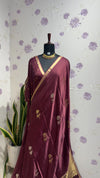 Gaji Modal saree MAROON