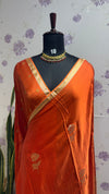 Gaji Modal saree Orange