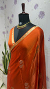 Gaji Modal saree Orange