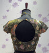 Tissue Mirror Work Blouse black