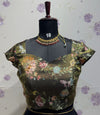 Tissue Mirror Work Blouse black