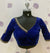 Blue velvet designer blouse