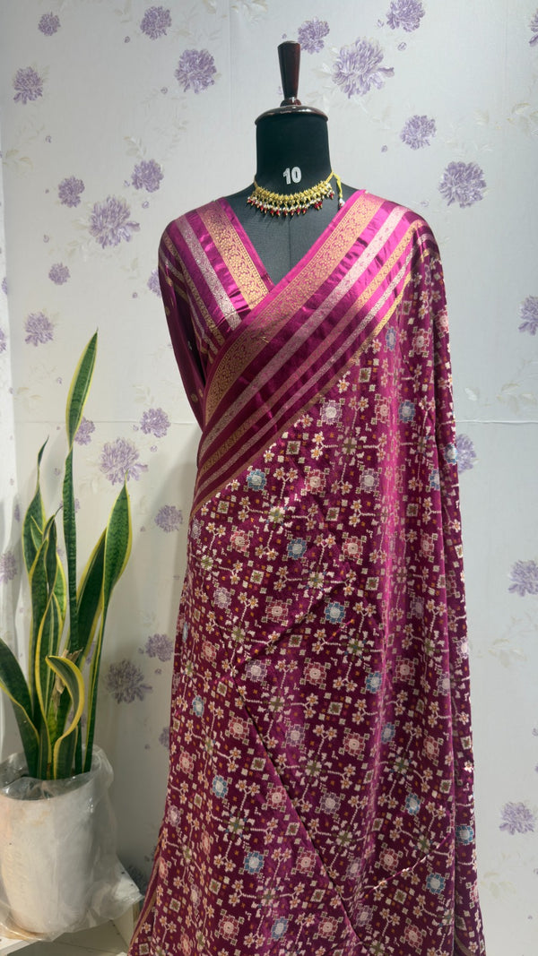 Munga patola saree