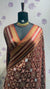 Munga patola saree brown