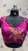 Pure Raw Silk With Embroidery