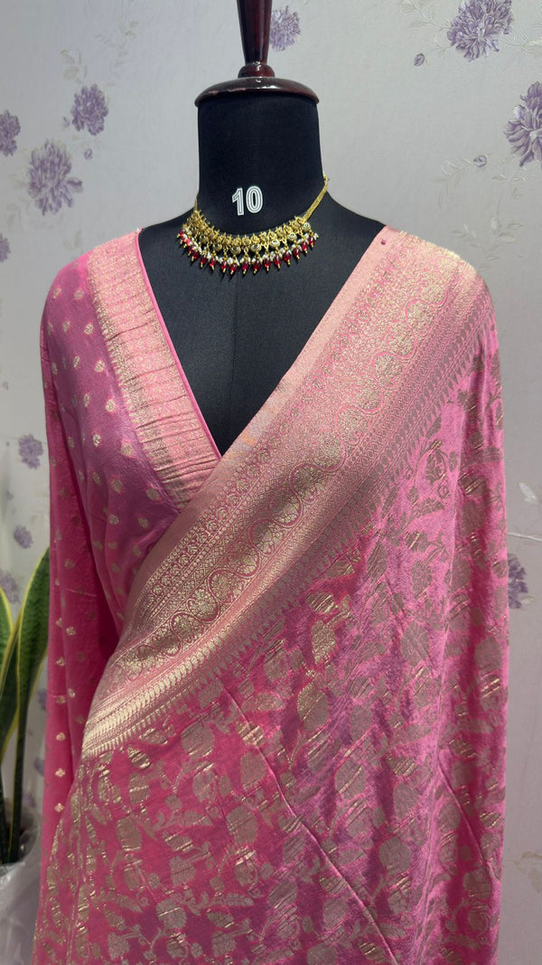 Kaddi georgett saree