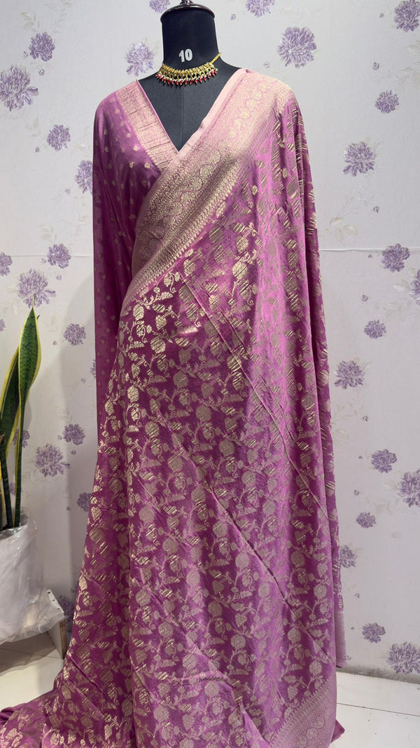Kaddi georgett saree