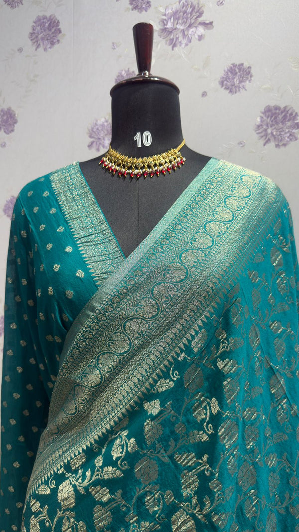 Kaddi georgett saree