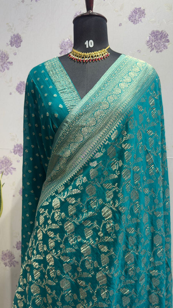 Kaddi georgett saree