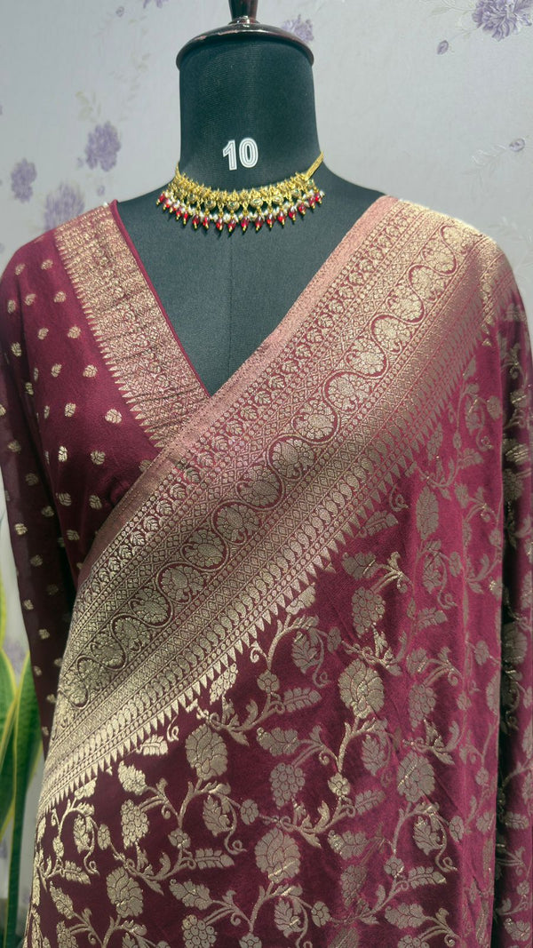 Kaddi georgett saree