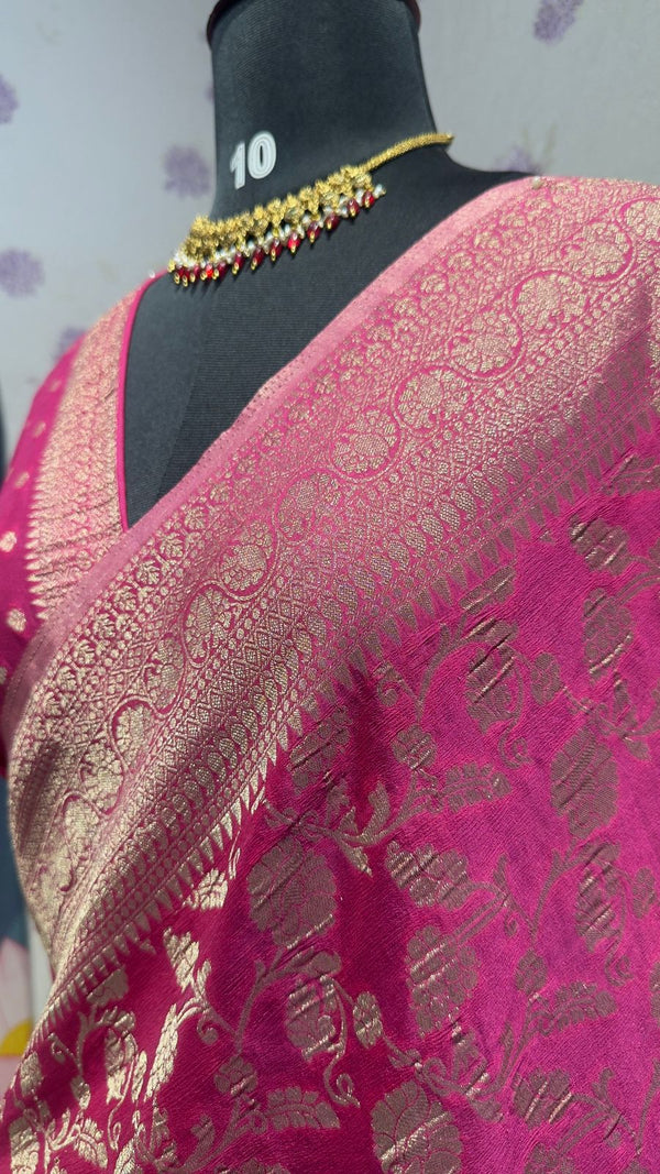 Kaddi georgett saree