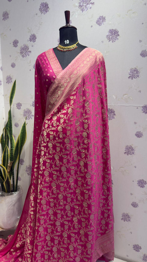 Kaddi georgett saree