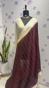 Wrinkle Chinon Crape contrast