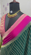 Wrinkle Chinon Crape contrast