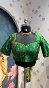 Green Ikkat blouse