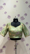 Pista Green tissue organza blouse