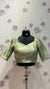 Pista Green tissue organza blouse