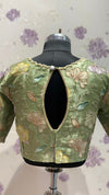 Pista Green tissue organza blouse