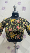 Black kalamkari blouse