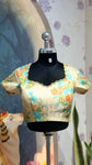 Printed Rawsilk Blouse