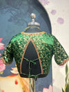 Green Brocade Blouse