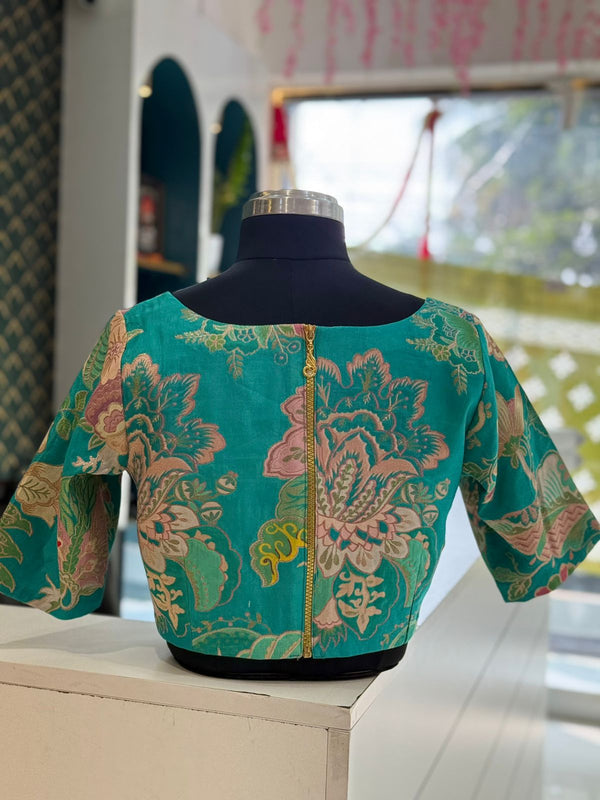 Floral Brocade Banaras Blouse