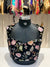 Black Floral Embroidered Sleeveless Blouse