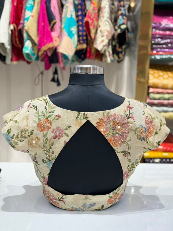 Tissue Mirror work blouse