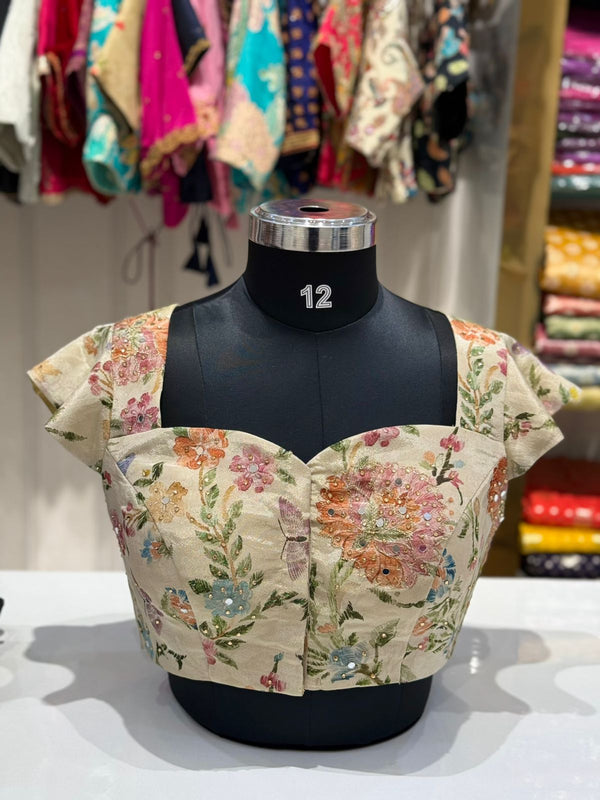 Tissue Mirror work blouse