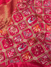 Munga Patola Saree Pink