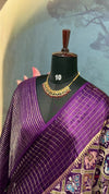Munga patola saree purple