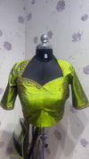 Pure silk Green Ikkat blouse