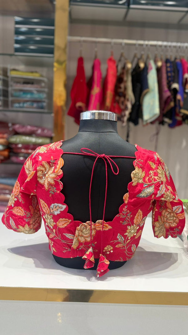 RED Kalamkari Blouse