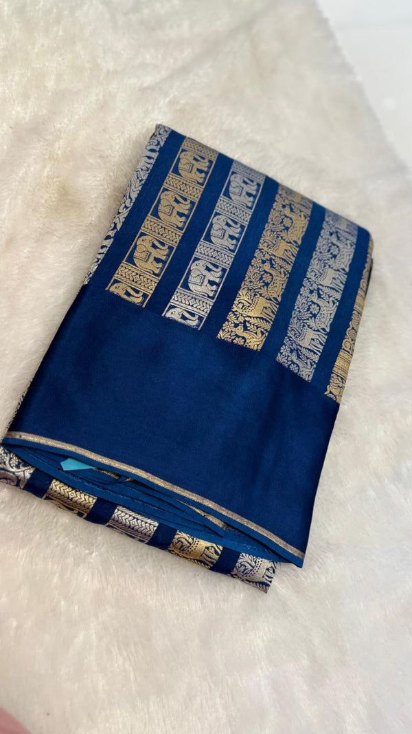 Nita Ambani mam Ink Blue saree
