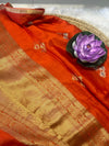Modal Gaji Silk Sarees orange