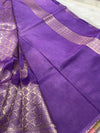 Tussur saree with meenakaari work